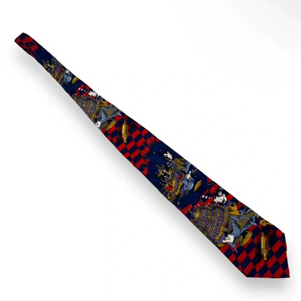 NWT VTG HAPPY BIRTHDAY GOOFY‎ Disney Mickey & Co Atlas Design All Silk Mens Tie